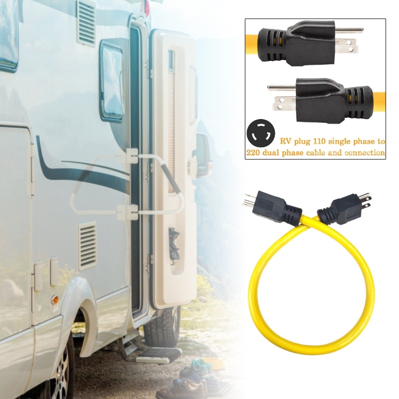 EV NEMA 5-15P Đến 5-15P Cho Công Tắc Chuyển Dây Nối Dài Adapter 3 Prong Cắm 12AWG 125V US Cắm Dây Nố