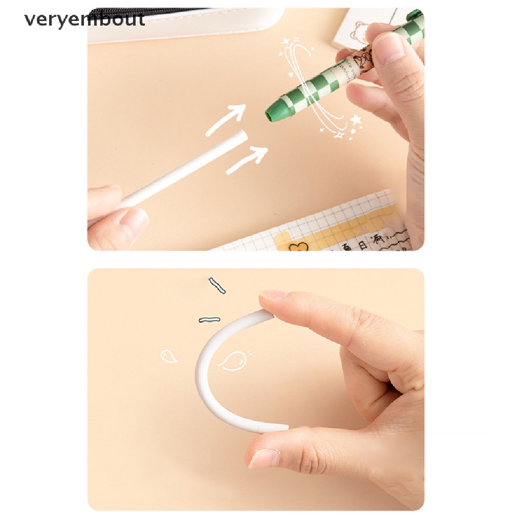 Gôm Tẩy Bút Chì Dạng Nhấn Bằng Cao Su Mềm Hình Hoạt Hình Có Thể Thu Gọn Cho Trẻ Em