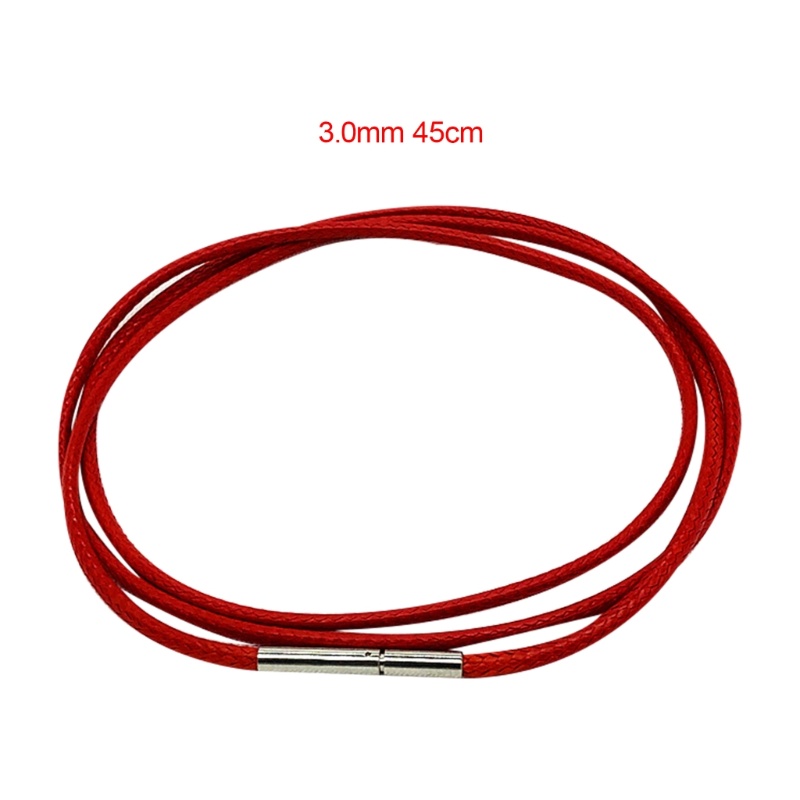 Vòng Cổ Choker Da 1.0 / 1.5 / 2.0 / 3.0mm 45-60cm Bằng Thép Không Gỉ Thời Trang Cho Nam Và Nữ