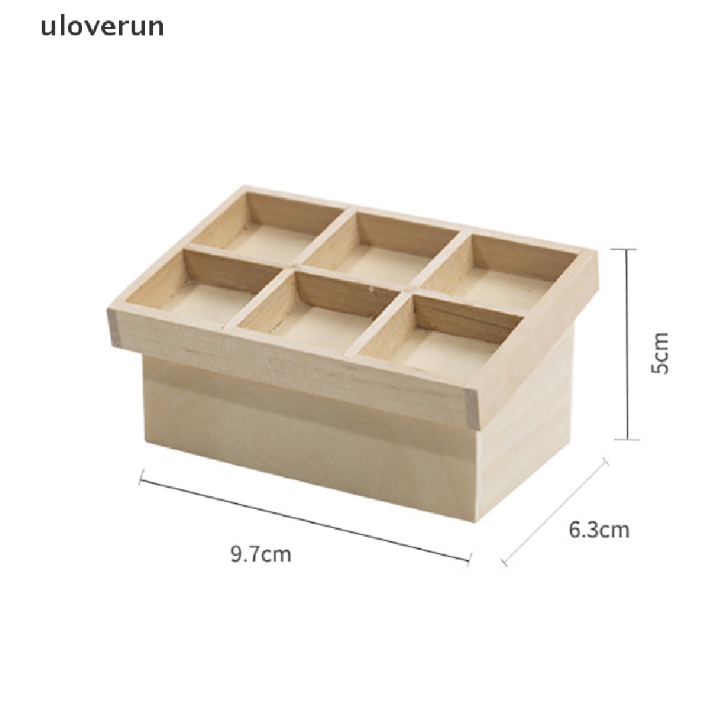 Uloverun Mô Hình Kệ Trái Cây mini Tỉ Lệ 1: 12 Trang Trí Nhà Búp Bê