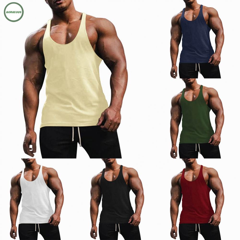 GORGEOUS~Adults Male Mens Tank Tops Crew Neck Fashion Fitness M-2XL Mens Muscle