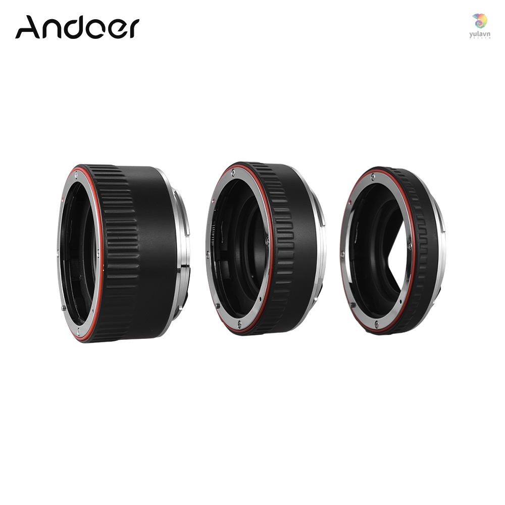 ANDOER Bộ Ống Mở Rộng 3 Mảnh 13mm + 21mm + 31mm Cho Máy Ảnh EOS / SLR / EF / EF-S Le / 35mm SLR