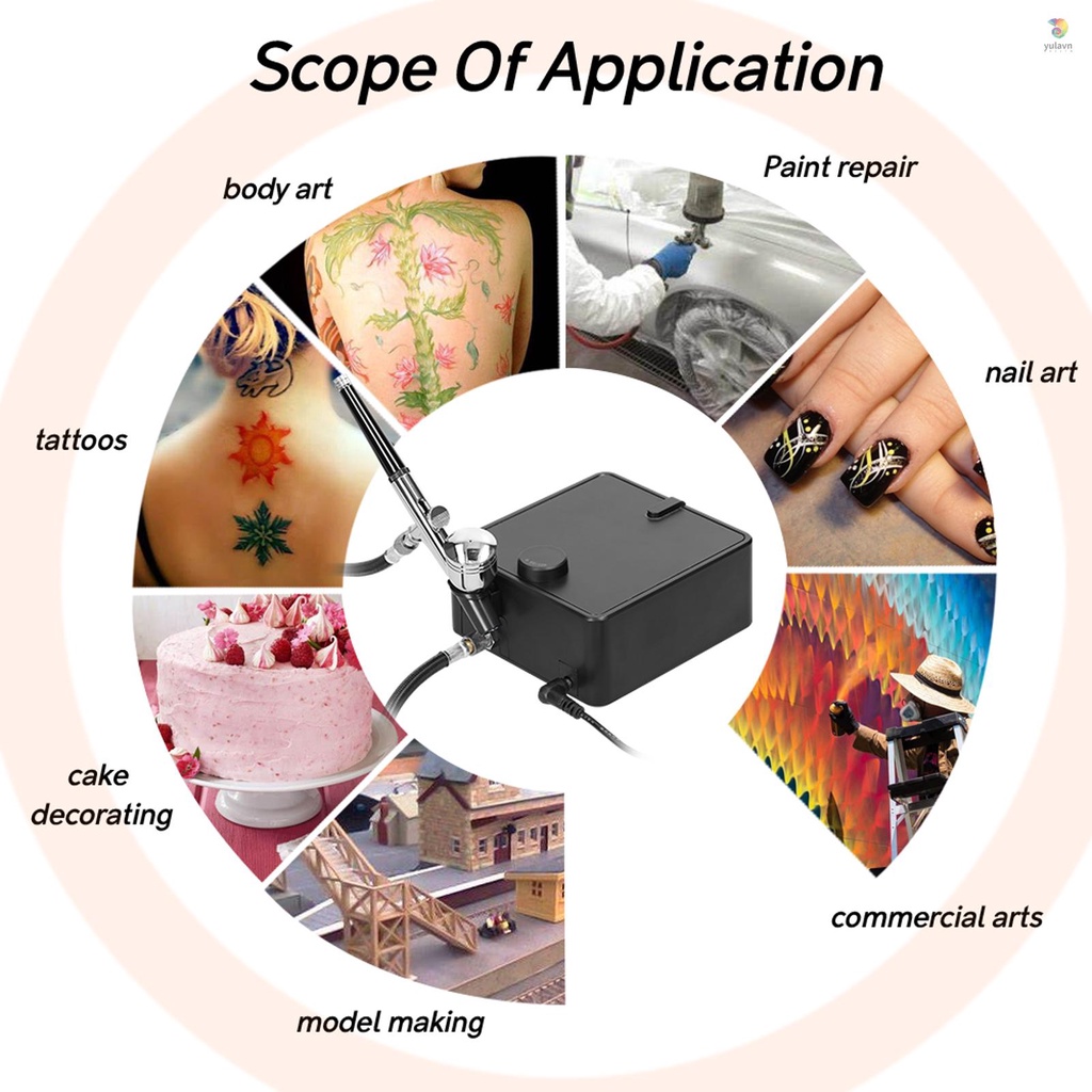 Bộ Dụng Cụ Vẽ Tranh Sơn Dầu Đa Năng 0.3mm Max 30PSI