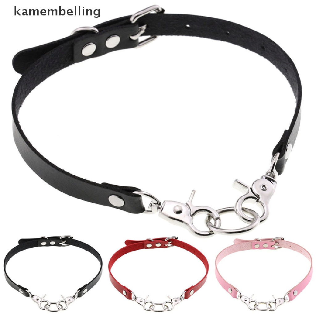 Vòng Cổ Choker Da kamembelling Phong Cách Punk Cá Tính Cho Nam Và Nữ