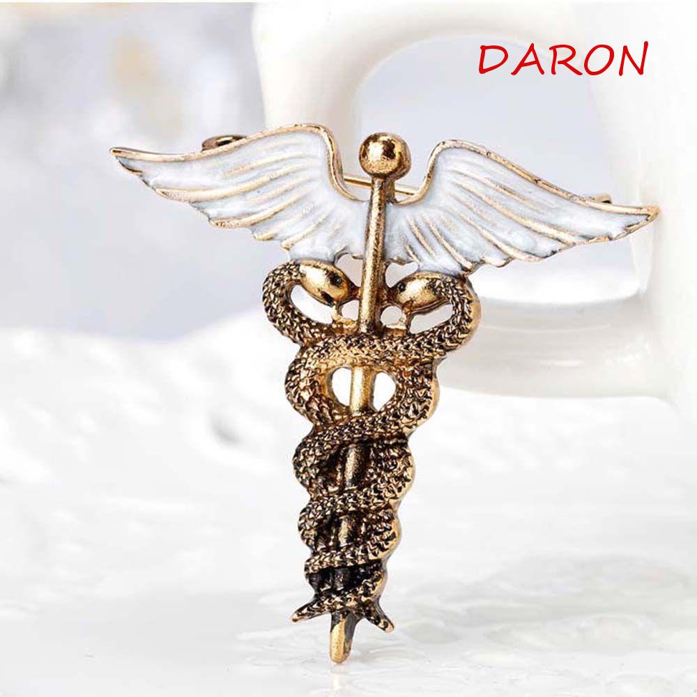 Trâm Cài Áo Hình Đôi Cánh Thiên Thần Bằng Kim Loại Tráng Men Phong Cách Vintage