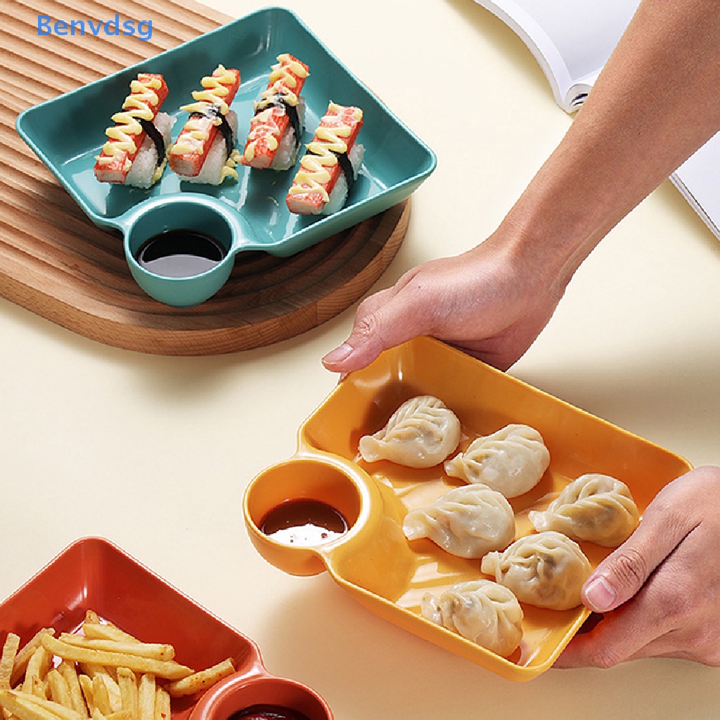 Benvdsg &gt; Đĩa Vuông Đựng Bánh Bao / Nước Sốt / Món Ăn Vặt Tiết Kiệm Không Gian