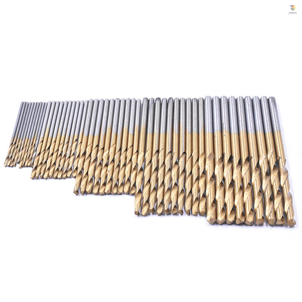 Bộ 50 Mũi Khoan Xoắn Thẳng 1mm 1.5mm 2mm 2.5mm 3mm Chuyên Dụng Cho Vật Liệu Gỗ