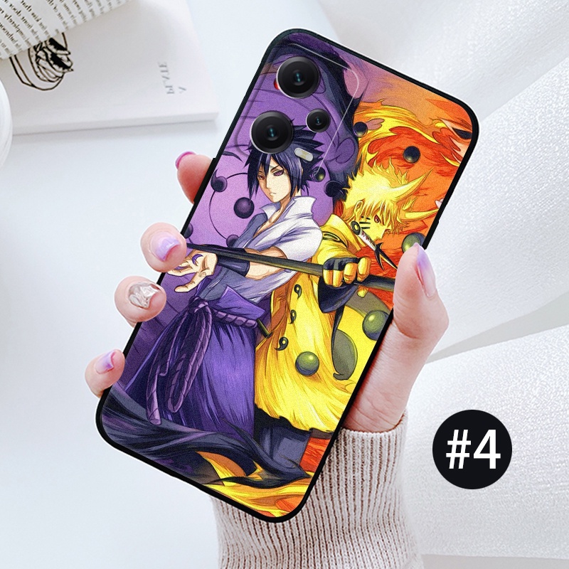Ốp Điện Thoại Dẻo Họa Tiết Hoạt Hình Naruto Sasuke Cho Redmi NOTE 12 12C 11A PRO PLUS 4G 5G