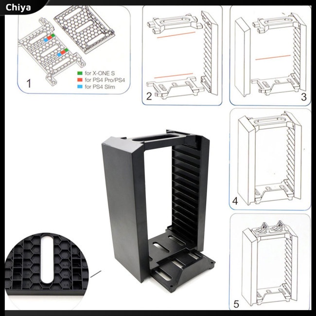 Giá Đựng Đĩa Game Có Thể Thu Gọn Cho Ps4 Slim Pro Xbox Ones