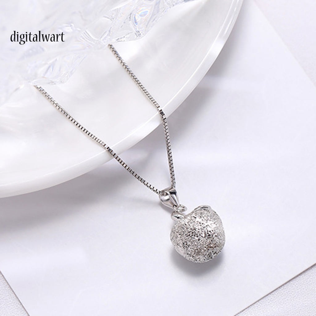 Kỹ Thuật Số| Bộ Vòng cổ + Bông Tai Hình Quả Táo Đính Đá Lấp Lánh Dễ Phối Đồ