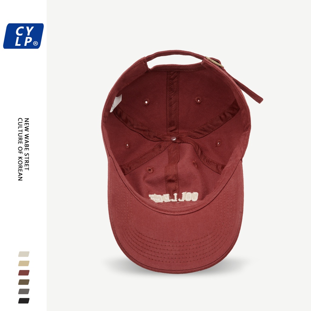 Mũ Lưỡi Trai Thêu Chữ Dongdaemun Phong Cách Đường Phố Hàn Quốc Cá Tính