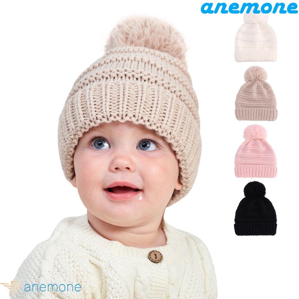 Mũ Dệt Kim Dày Dặn Co Giãn Giữ Ấm Tai Thời Trang Thu Đông Cho Bé Trai