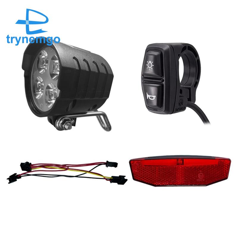 Bộ Đèn Trước Và Sau 36V48V52V60V DK226 Cho Xe Đạp