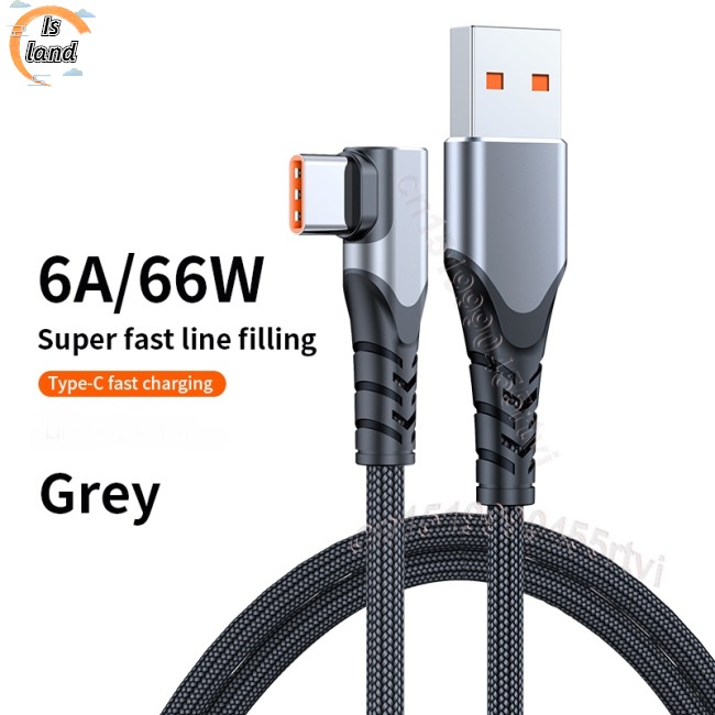 Cáp Sạc Nhanh Usb Type C 6a Vỏ Nhôm Cho Điện Thoại