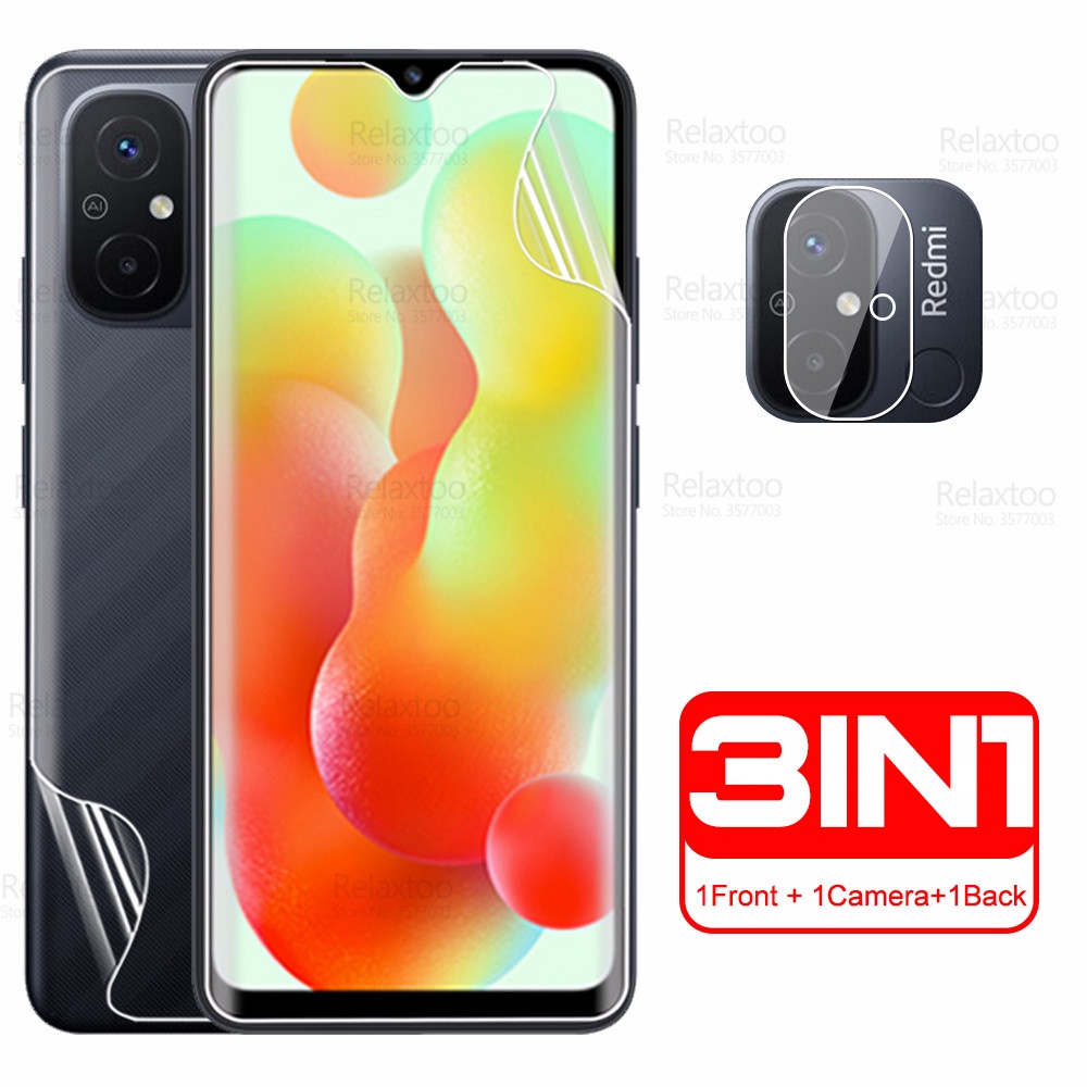 Phim Dán Hydrogel 3 Trong 1 Bảo Vệ Màn Hình Trước Sau 3 Trong 1 Cho Xiaomi Redmi 12C 12C 12 C C12 Redmi12C 4G 6.71 "