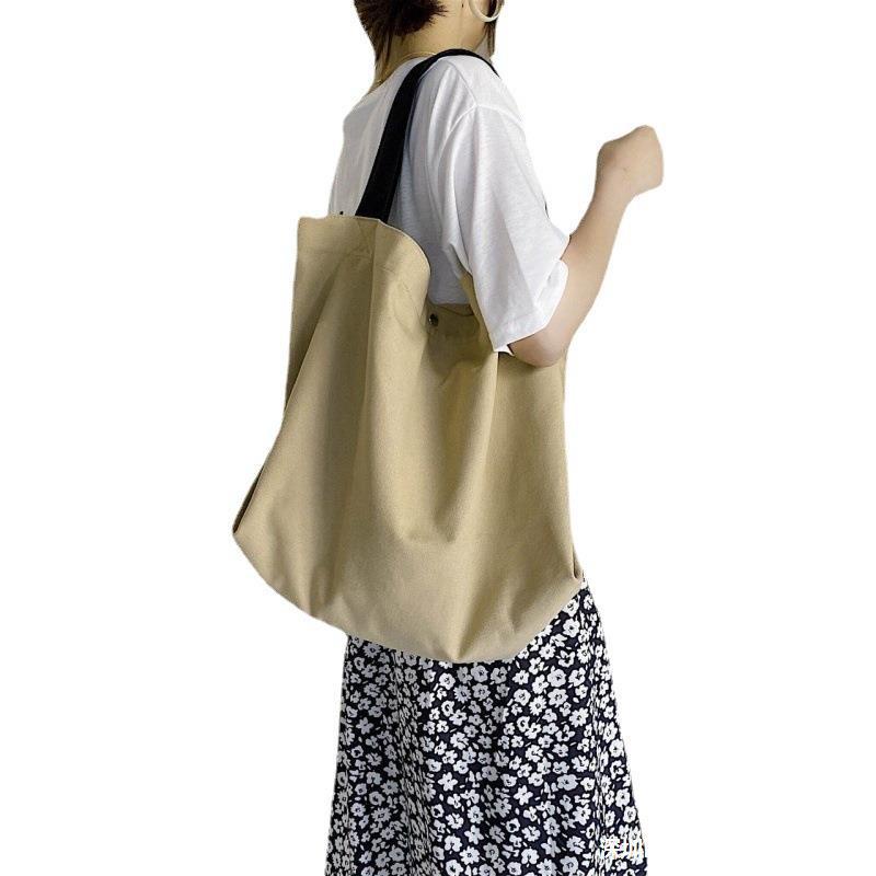 Túi Xách Canvas Cỡ Lớn Phong Cách Nhật Bản Thời Trang Thu Đông Cho Nữ