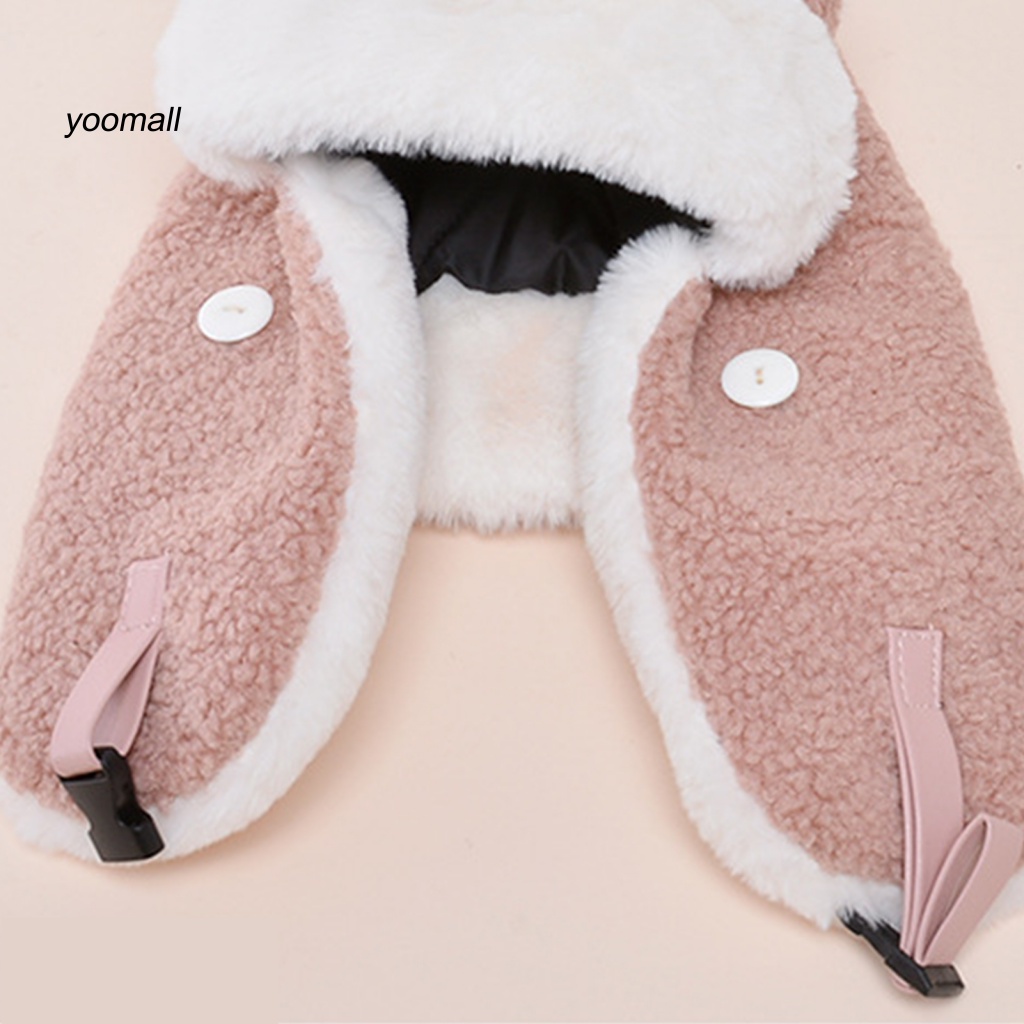 Mũ Lông Cừu Giả Che Mặt Giữ Ấm Chống Gió Mùa Đông Kèm Van Thở