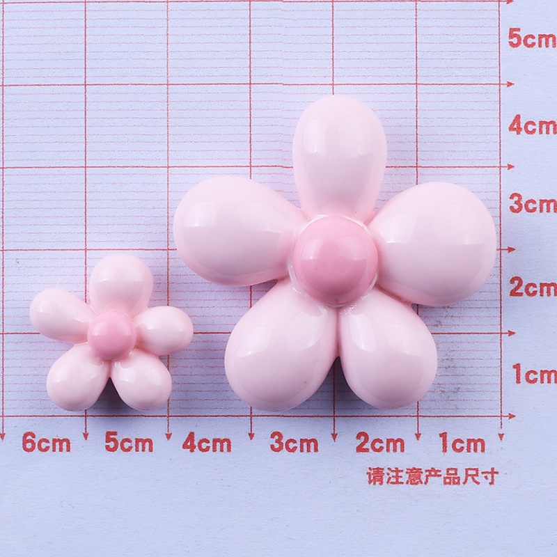 Bộ 10 Bông Hoa Màu Sắc Hồng Bằng Nhựa Resin Trang Trí Sổ Tay DIY