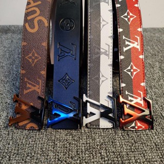  Hàng Có Sẵn! Thắt Lưng Da Bò Hiệu LV Chất Lượng Cao Thời Trang Cho Nam Nữ 