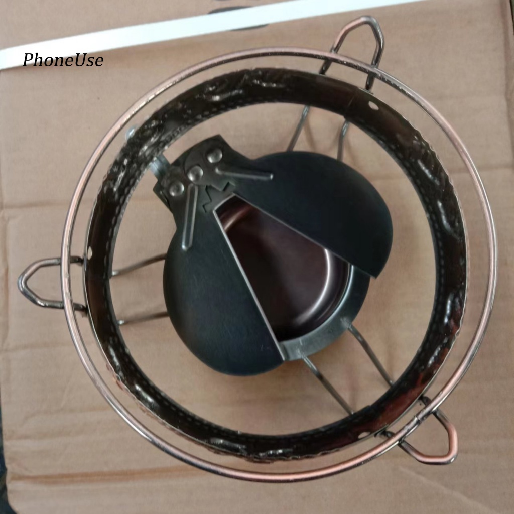 Bếp Cồn Mini Bằng Hợp Kim Đồng Thau Dày Dặn Chịu Nhiệt Chống Oxy Hóa Cho Xây Dựng / Cắm Trại