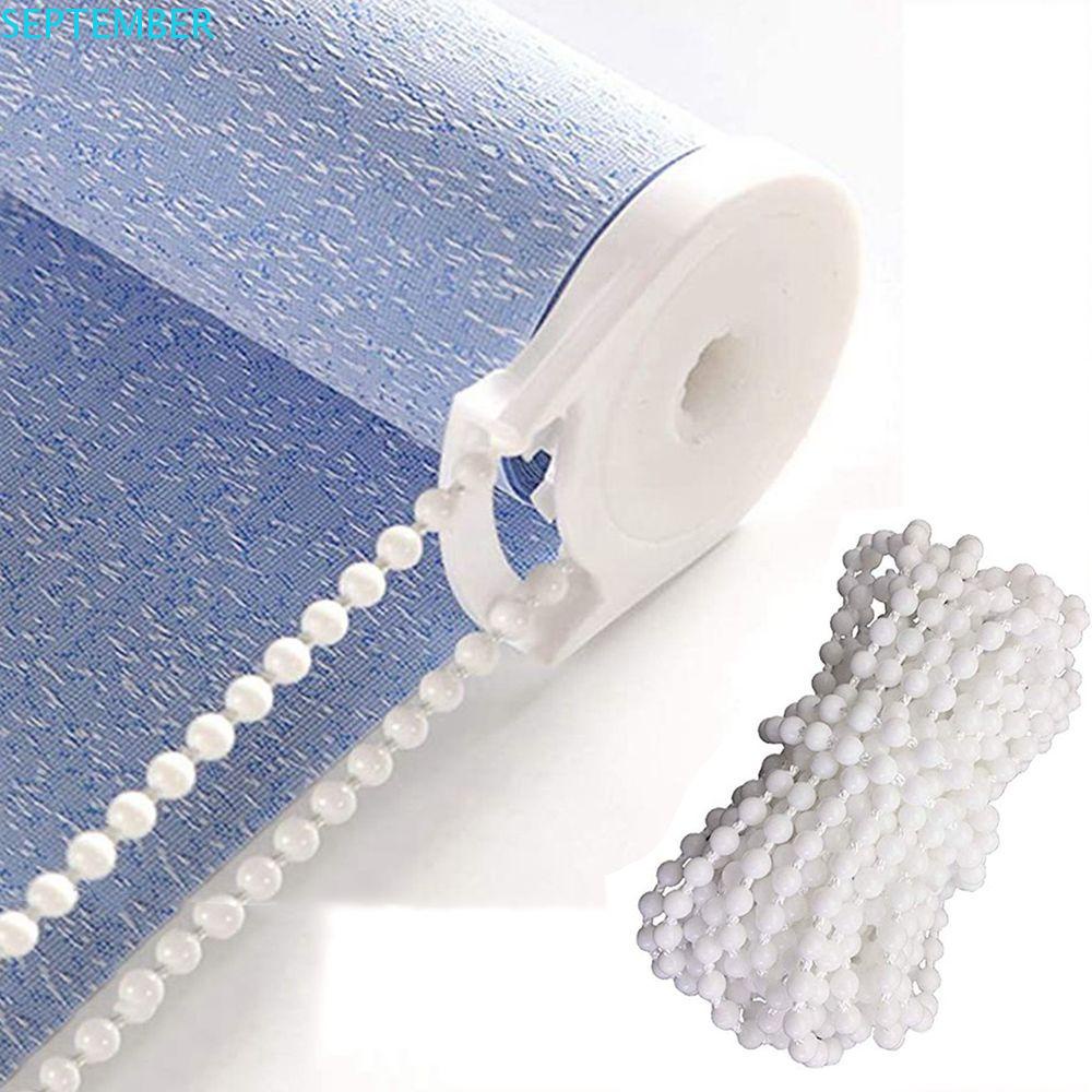 Dây Buộc Rèm Cửa Dạng Chuỗi Hạt Bằng Nhựa Màu Trắng Phong Cách La Mã