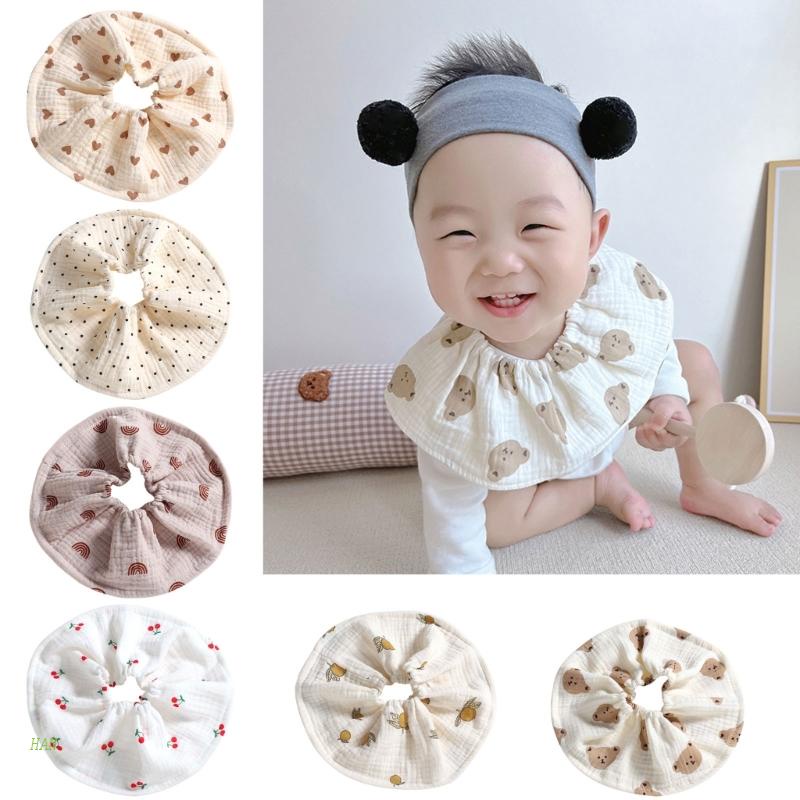 Yếm Ăn Hình Tròn Thấm Hút Tốt Có Thể Tái Sử Dụng Tiện Lợi Cho Bé