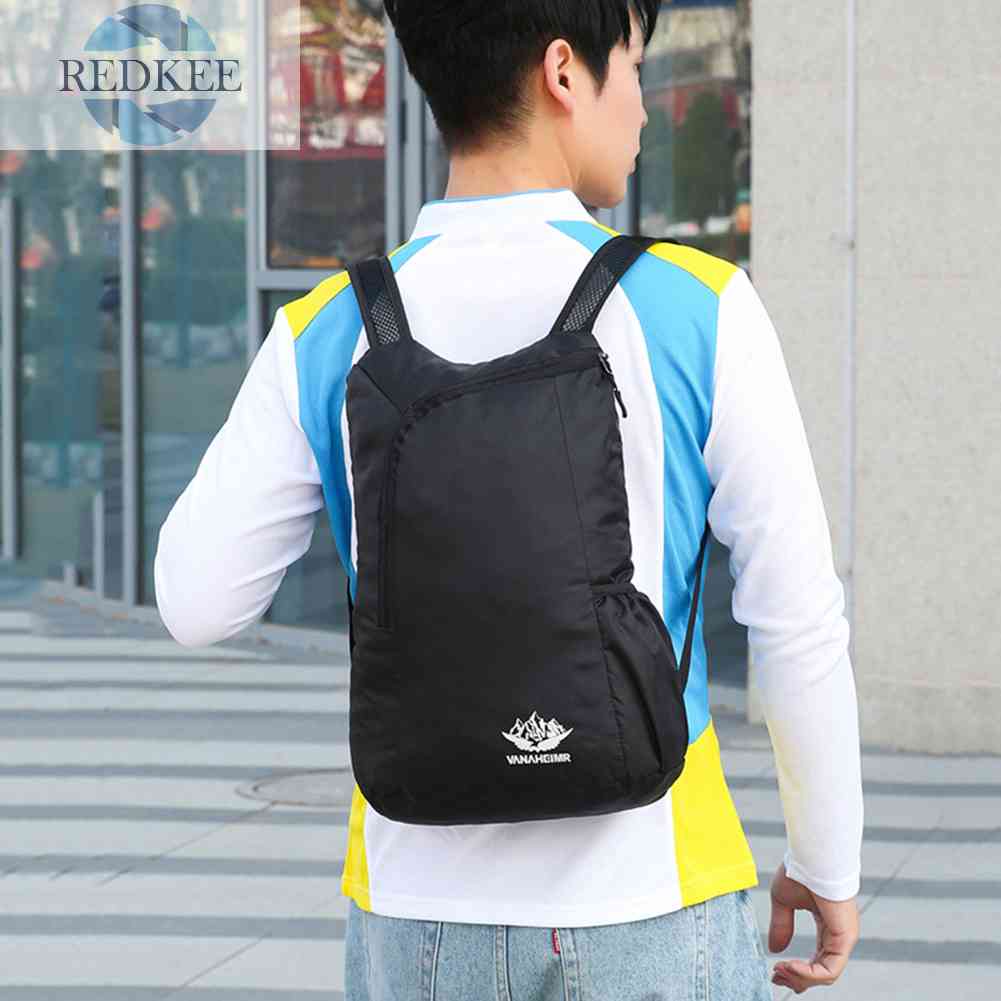 Ba Lô Nylon Sức Chứa Lớn Có Thể Gấp Gọn Tiện Dụng Cho Văn Phòng / Du