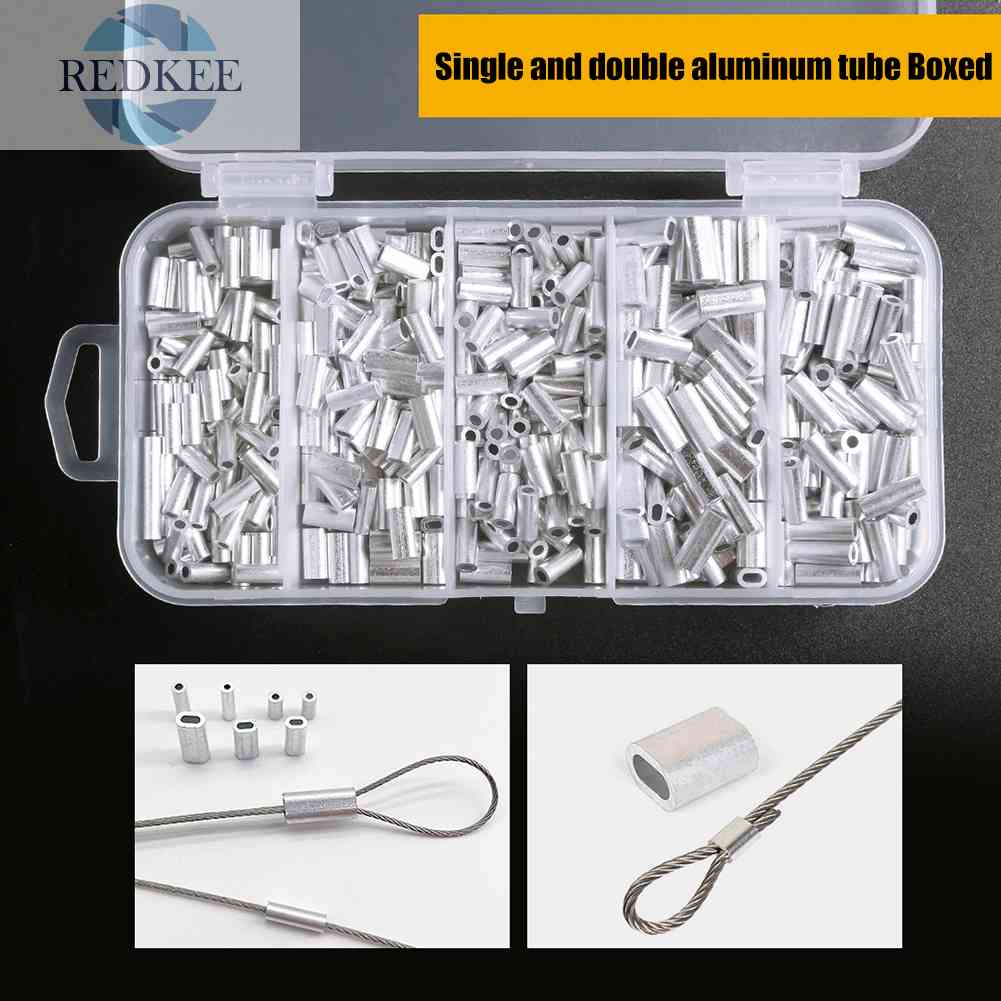 200 / 250 Ống Nối Dây Câu Cá Bằng Nhôm