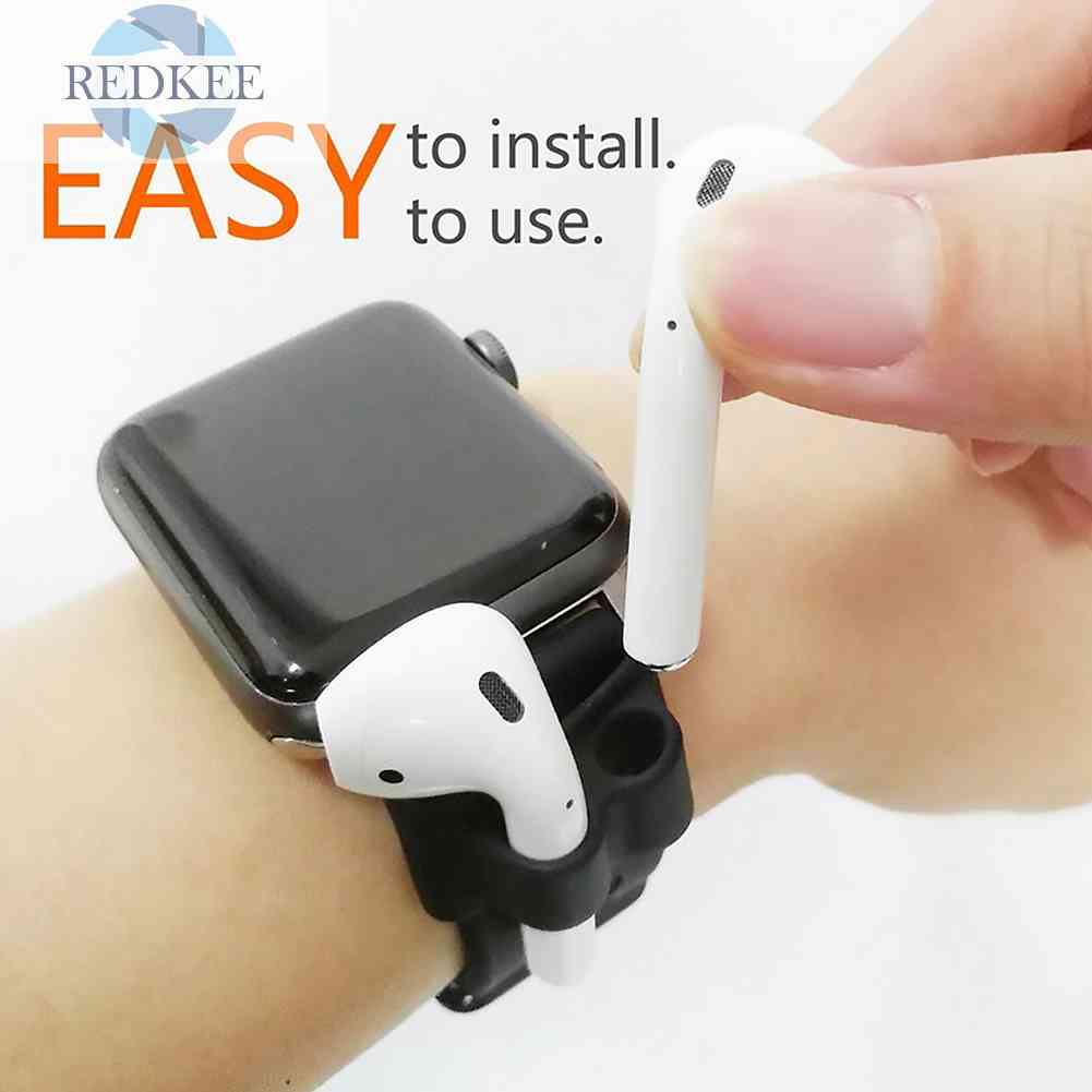 Phụ Kiện Giá Đỡ Cố Định Tai Nghe AirPods Bằng Silicone