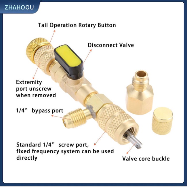 ☃Phụ Kiện Trang Trí Nhà Cửa Độc Đáo Sáng Tạo☃ Dụng Cụ Tháo Lõi Van Máy Điều Hòa 1 / 4 &quot;5 / 16&quot;
