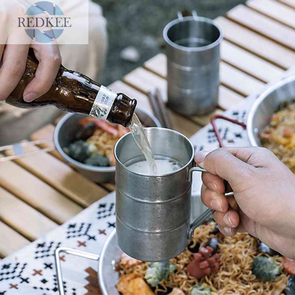 Bình Đựng Nước Bằng Thép Không Gỉ Phong Cách Retro