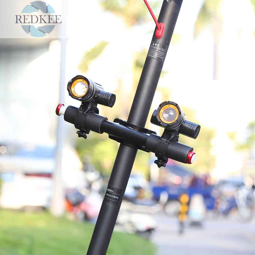 Đèn Pha LED Sạc USB Có Thể Điều Chỉnh Gắn Tay Lái Xe Scooter Điện