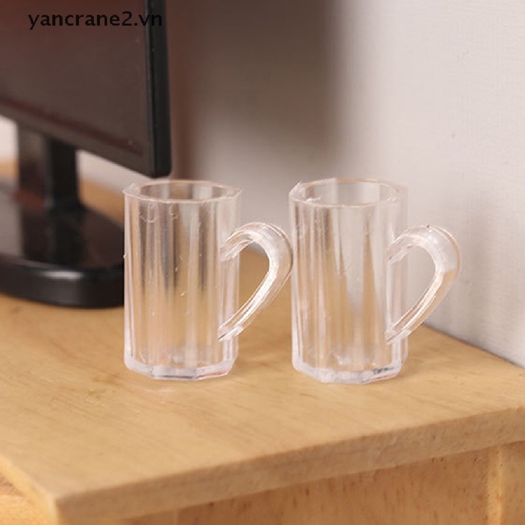 Bộ 4 Cốc Bia Rỗng Trong Suốt 1: 12 Dùng Trang Trí Nhà Búp Bê
