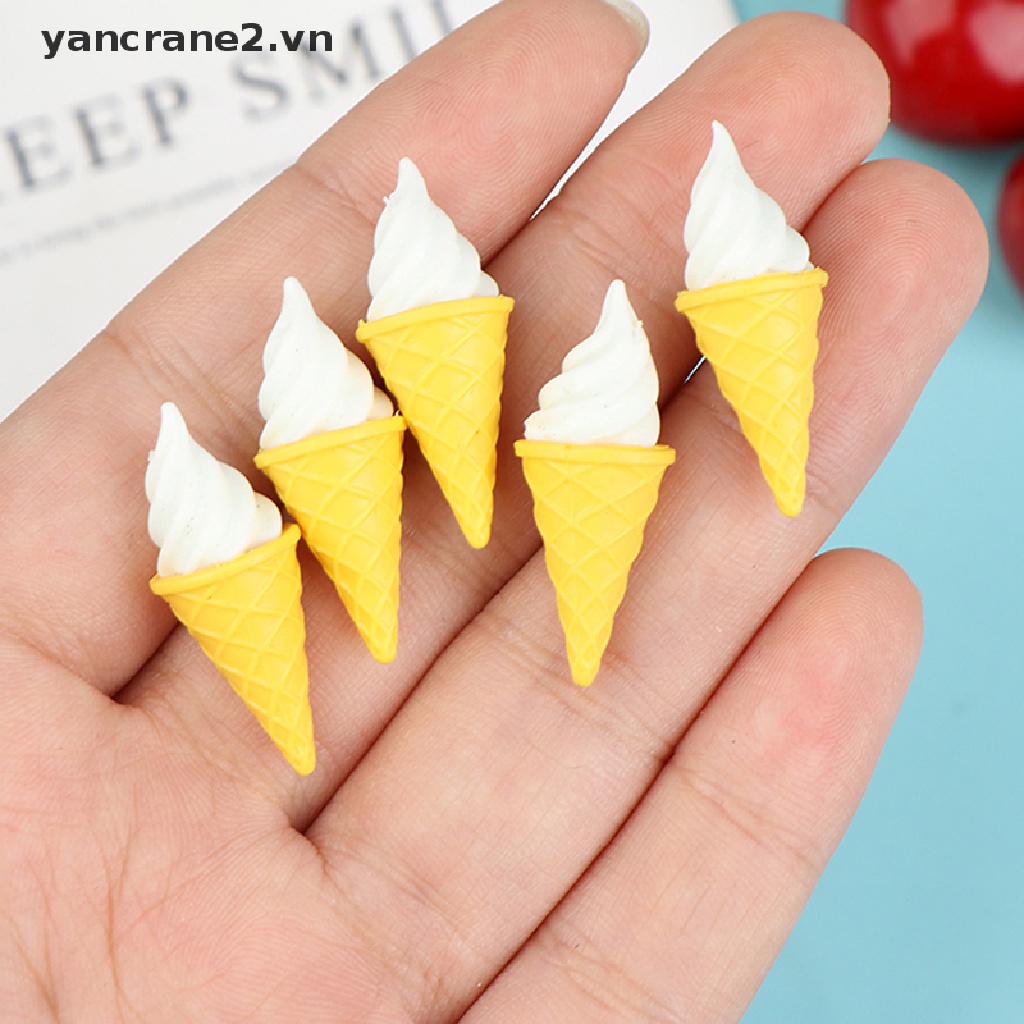 Set 5 Món Đồ Chơi Gồm Kem / Thức Ăn Mini 1: 12 Trang Trí Nhà Búp Bê {yancrane2.vn}