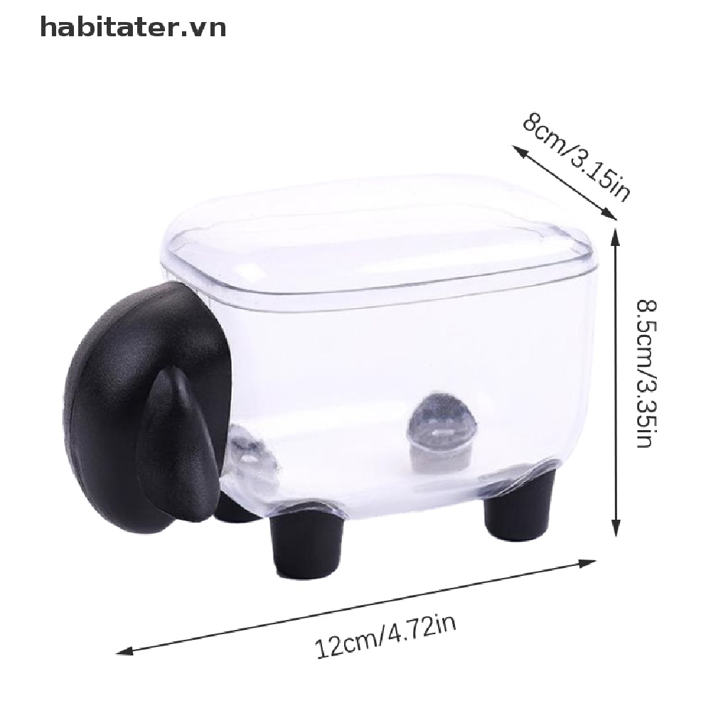 Hộp Đựng Tăm Bông / Tăm Xỉa Răng Hình Cừu Hoạt Hình 3D Phong Cách Bắc Âu Trang Trí Nội Thất