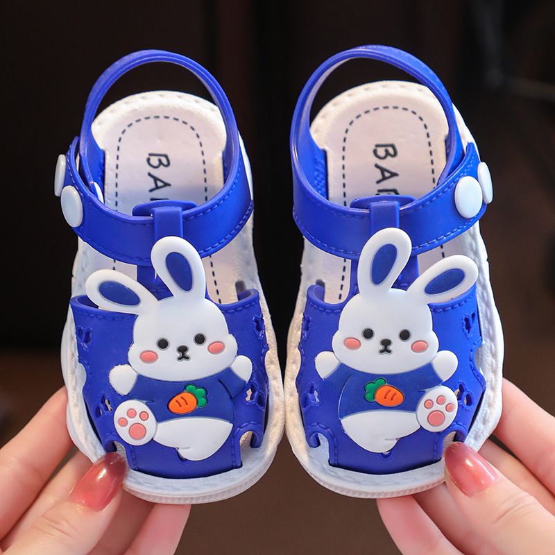 Xăng đan Đế Mềm Chống Trượt Hình Thỏ Hoạt Hình Dành Cho Bé Trai Gái 0-3 Tuổi