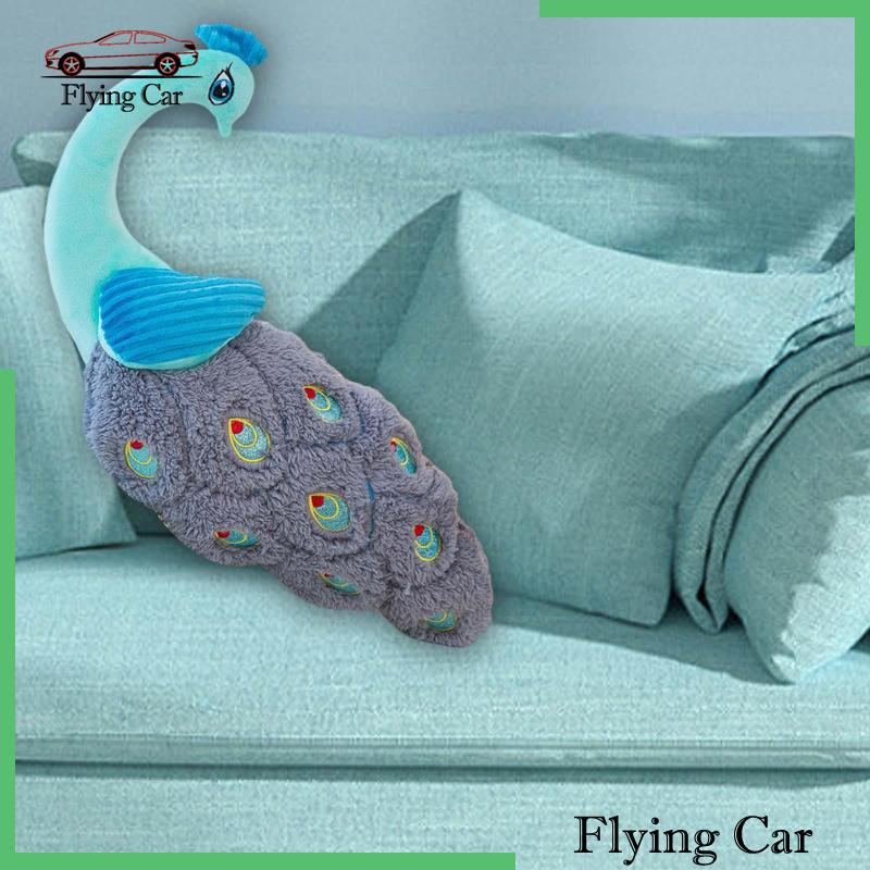 [Lzdjfmy2] Gối Ôm Sàn Nhà Hình Chim Công Nhồi Bông Chắc Chắn Trang Trí Nhà Cửa