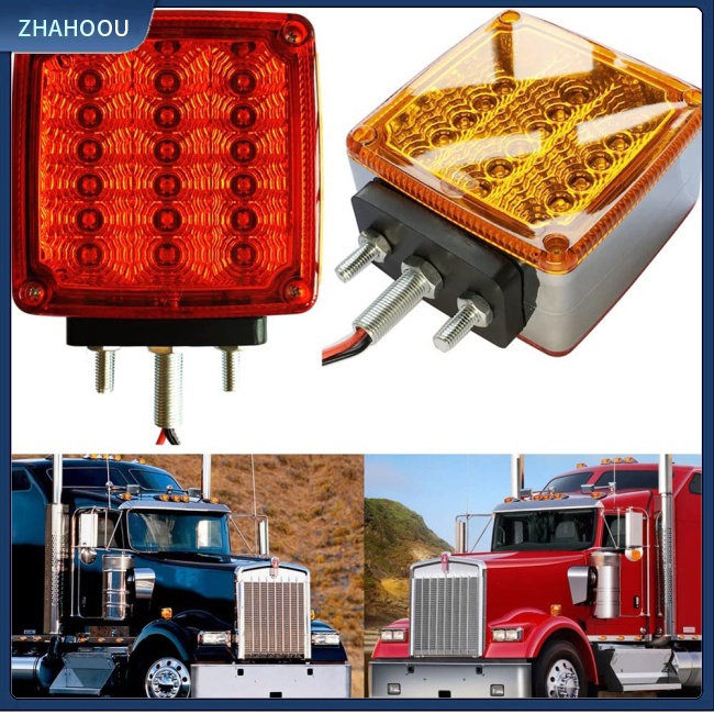 ☃Nhà Cửa☃ 1 Cặp Đèn Tín Hiệu Hai Mặt 39led Cho Xe Tải