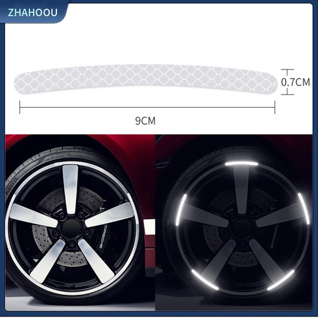 ☃Nhà Cửa☃ Bộ 20 Miếng Dán Phản Quang 3d Trang Trí Bánh Xe Hơi
