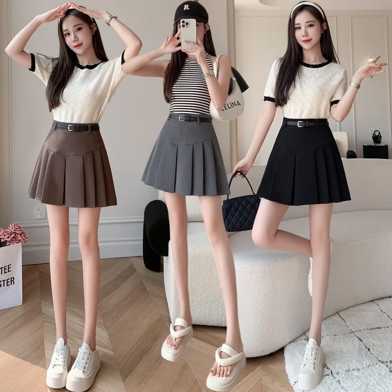 SUXI Chân Váy Chữ A Xếp Li Phong Cách Thanh Lịch Dành Cho Nữ