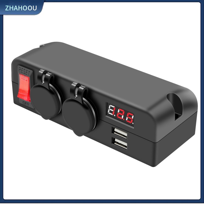 ☃Nhà Cửa☃ Tẩu Sạc 3 Trong 1 Cổng Usb 12 / 24v Có Đèn Báo Hiệu Cho Xe Hơi