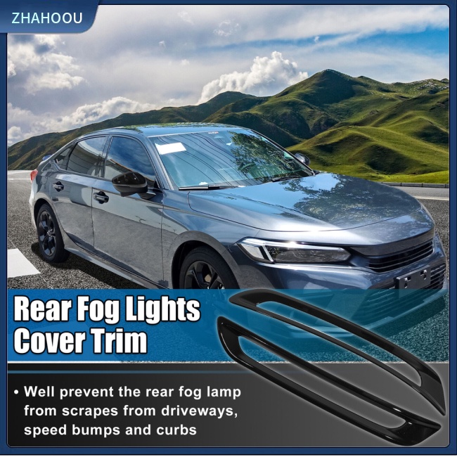 ☃Nhà Cửa☃ Set 2 Khung Bảo Vệ Đèn Sương Mù Phía Sau Dành Cho Ô Tô Honda 11th 22 Civic