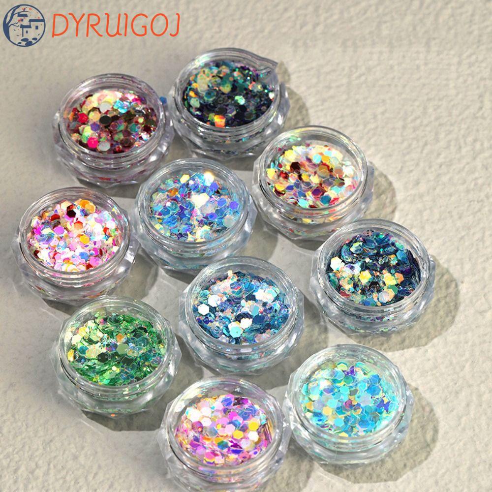 Hộp Lá Nhôm Màu Laser Lấp Lánh Dùng Trang Trí Móng Nghệ Thuật