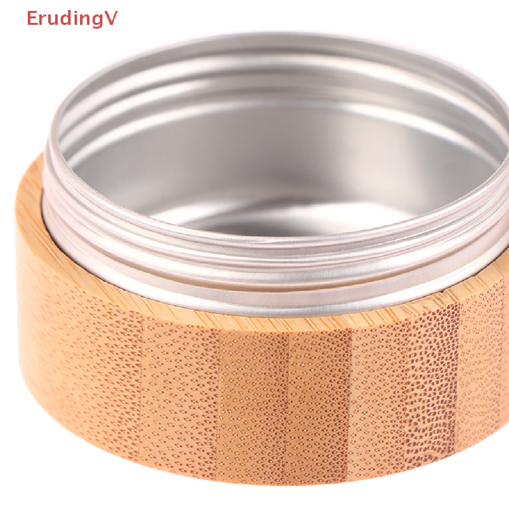 1 Hũ Rỗng Đựng Kem / Mỹ Phẩm Có Nắp Bằng Tre 30 / 50 / 100G