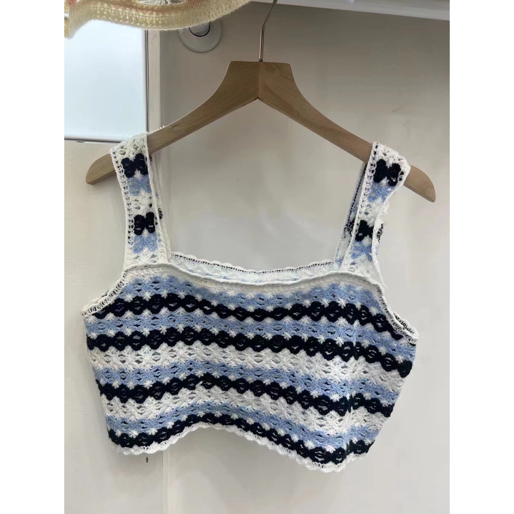 Áo tank top SUXI dệt kim ôm dáng thời trang mùa hè dễ phối đồ cho nữ