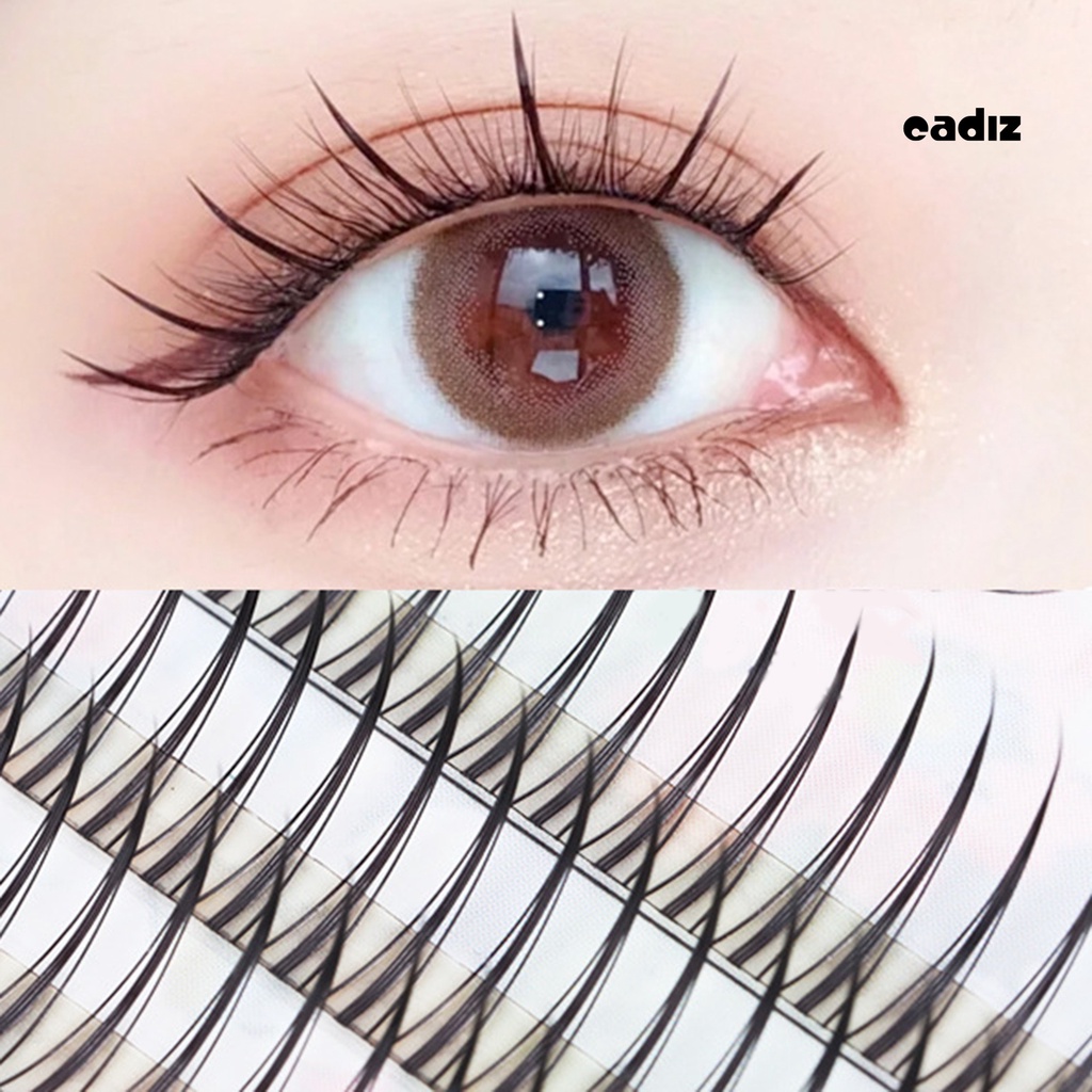 1 Hộp Lông Mi Giả Kiểu Đuôi Cá Kháng Nước Tuyệt Vời Trang Điểm Chuyên Nghiệp Cho Nữ