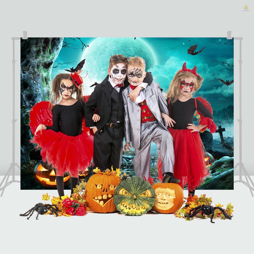 Phông Nền Chụp Ảnh Chủ Đề Halloween Kích Thước 2.1 * 1.5m / 7 * 5ft