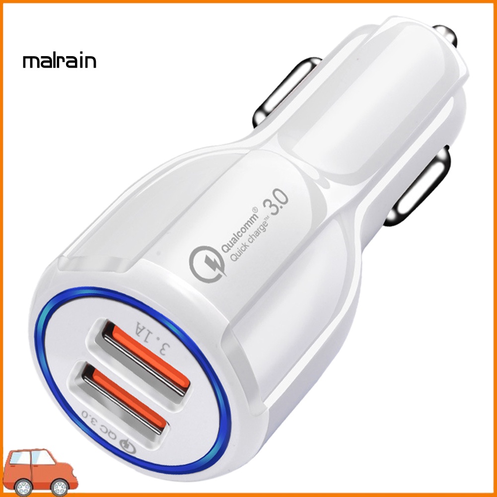 Tẩu Sạc Hai Cổng USB QC 3.0 3.1A Chuyên Dụng Cho Xe Hơi