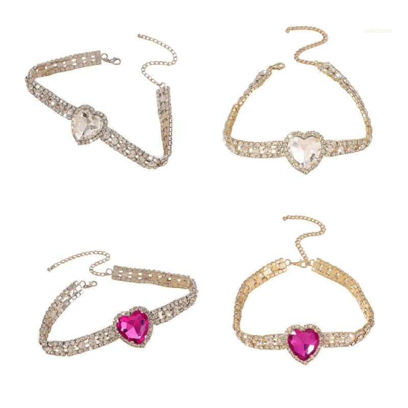 Vòng cổ Mặt Hình Học Đính Đá Thời Trang Cho Nữ