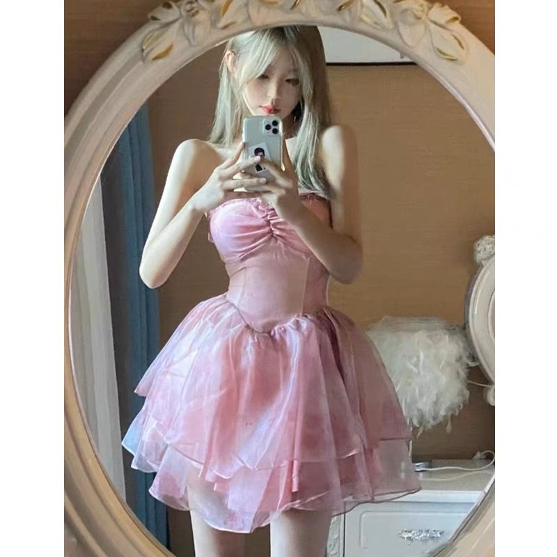 Đầm Ngắn Ôm Dáng Thời Trang Mùa Xuân Hàn Quốc 2023 Cho Nữ